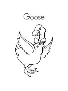 Goose coloring page