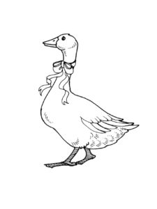 Goose coloring page