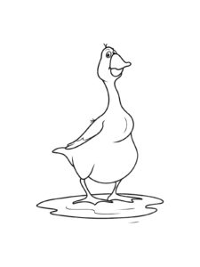 Goose coloring page