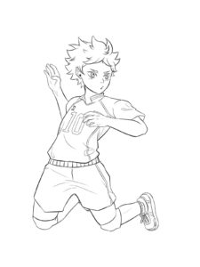 Haikyuu coloring page