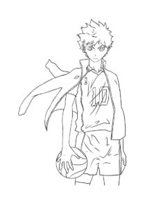 Haikyuu coloring page