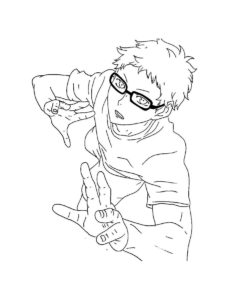 Haikyuu coloring page