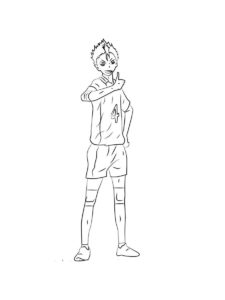 Haikyuu coloring page