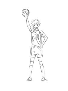 Haikyuu coloring page