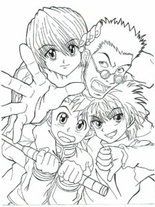 Hunter x Hunter coloring page