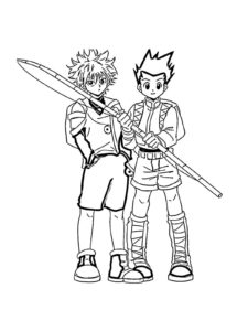 Hunter x Hunter coloring page