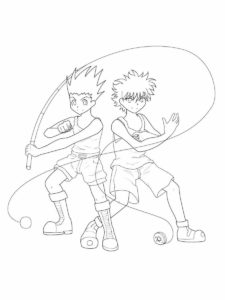 Hunter x Hunter coloring page