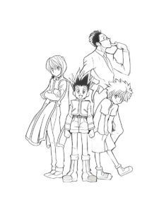 Hunter x Hunter coloring page