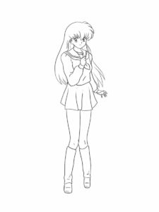 InuYasha coloring page