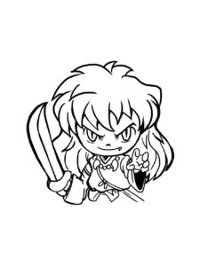 InuYasha coloring page