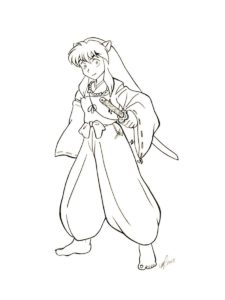 InuYasha coloring page