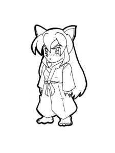 InuYasha coloring page