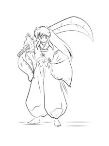 InuYasha coloring page