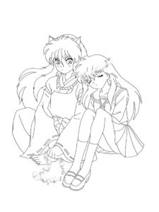 InuYasha coloring page