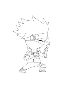 Kakashi Hatake coloring page