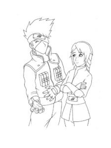 Kakashi Hatake coloring page