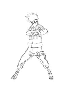 Kakashi Hatake coloring page