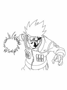 Kakashi Hatake coloring page