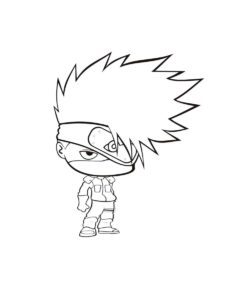 Kakashi Hatake coloring page