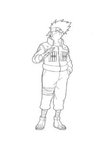 Kakashi Hatake coloring page