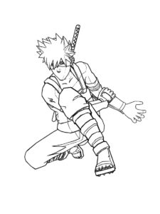 Kakashi Hatake coloring page