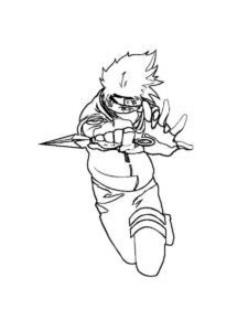 Kakashi Hatake coloring page