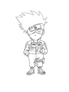 Kakashi Hatake coloring page