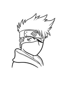 Kakashi Hatake coloring page