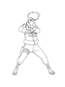 Kakashi Hatake coloring page