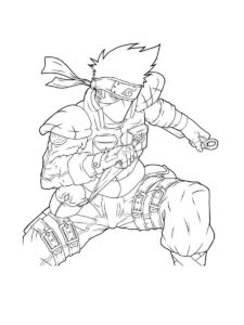 Kakashi Hatake coloring page