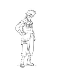 Kakashi Hatake coloring page