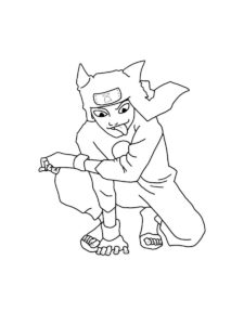 Kankuro coloring page