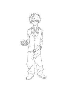 Katsuki Bakugo coloring page