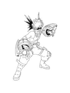 Katsuki Bakugo coloring page