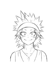 Kirishima coloring page