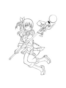 Lucy Heartfilia coloring page