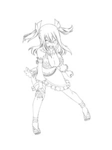 Lucy Heartfilia coloring page