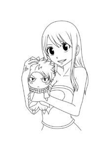 Lucy Heartfilia coloring page