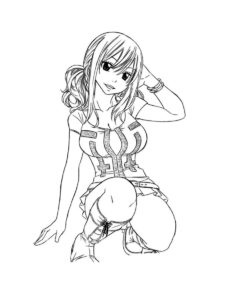 Lucy Heartfilia coloring page