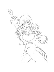 Lucy Heartfilia coloring page