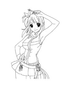 Lucy Heartfilia coloring page