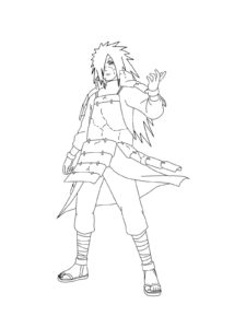 Madara Uchiha coloring page