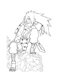 Madara Uchiha coloring page