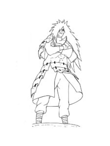 Madara Uchiha coloring page