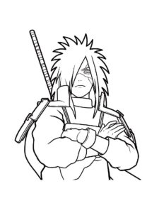 Madara Uchiha coloring page