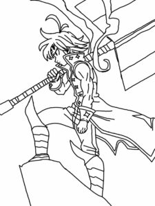 Meliodas coloring page