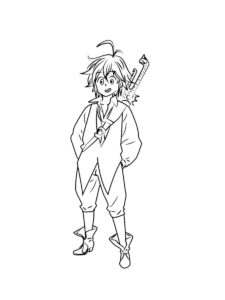 Meliodas coloring page