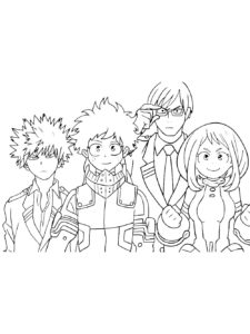 My Hero Academia coloring page