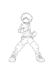 My Hero Academia coloring page