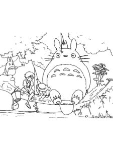 My Neighbor Totoro coloring page